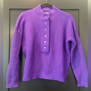 Sezane Lucas Jumper Henley Sweater. Paris XS